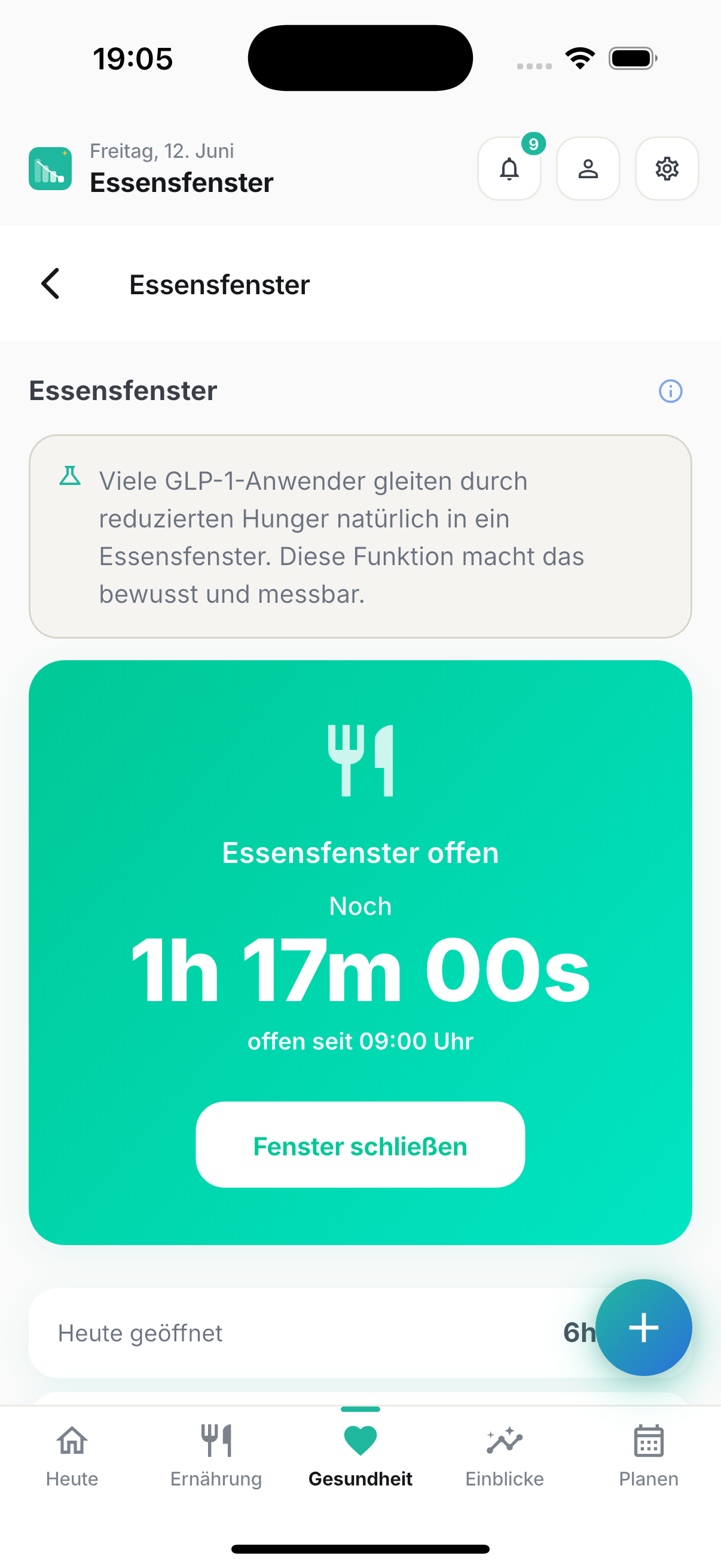 Dein Essfenster. Live.